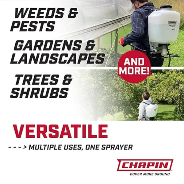 4-Gallon Backpack Sprayer with Adjustable Poly Cone Nozzle Garden Pest Control - Image 5