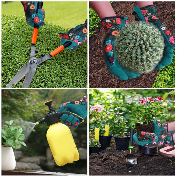 Gardening Gloves for Women Breathable leather Garden Gloves with Grip Thorn-Proof Puncture-Resistant