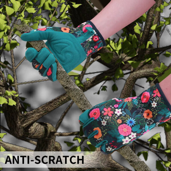 Gardening Gloves for Women Breathable leather Garden Gloves with Grip Thorn-Proof Puncture-Resistant - Image 3