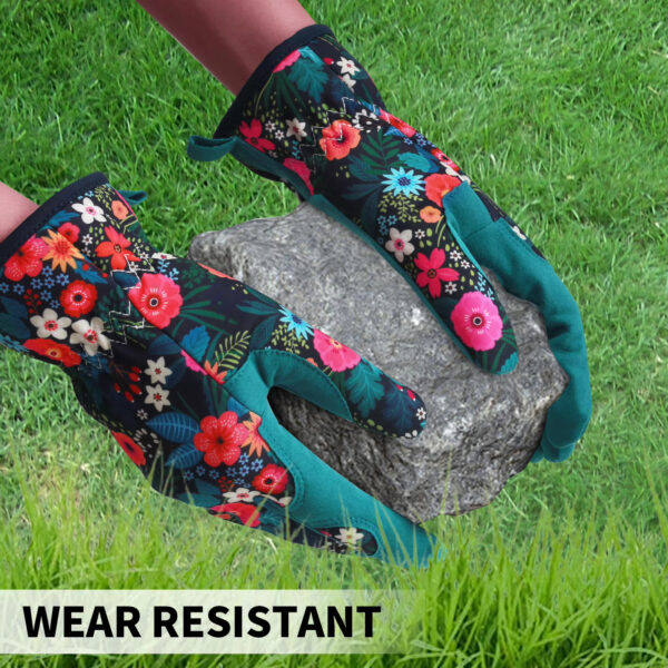 Gardening Gloves for Women Breathable leather Garden Gloves with Grip Thorn-Proof Puncture-Resistant - Image 2