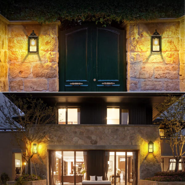 Outdoor Lights Fixture Wall Sconce - 2 Sets Porch Lights Outdoor Wall Lantern - Image 5