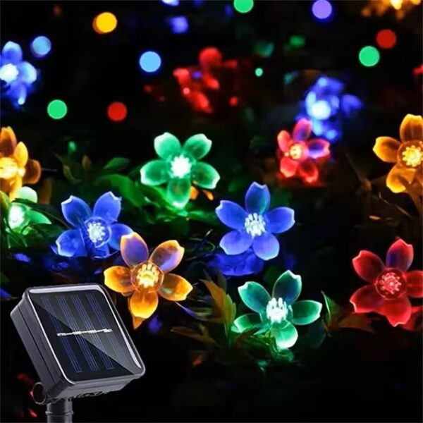 Solar Garden Light Flower Outdoor Solar String Lights Waterproof Fairy - Image 4