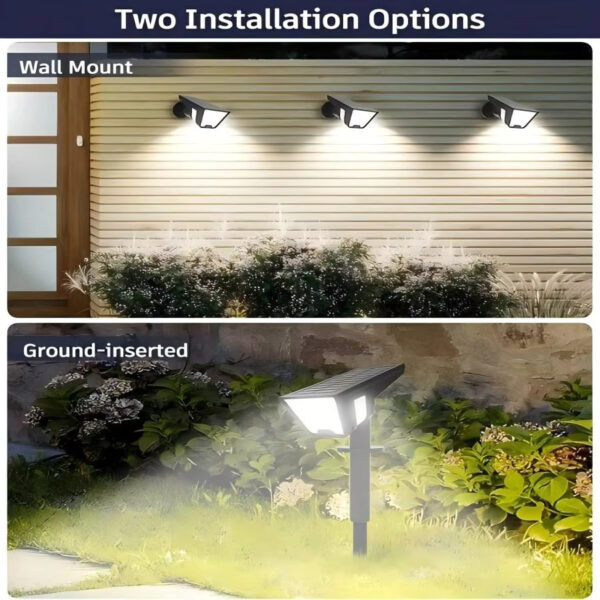 Solar Lights Outdoor - 4Pack 58LED Solar Spot Lights 4 Sided Lighting - Image 3
