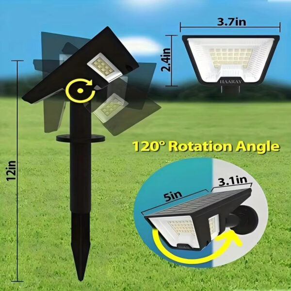 Solar Lights Outdoor - 4Pack 58LED Solar Spot Lights 4 Sided Lighting - Image 4