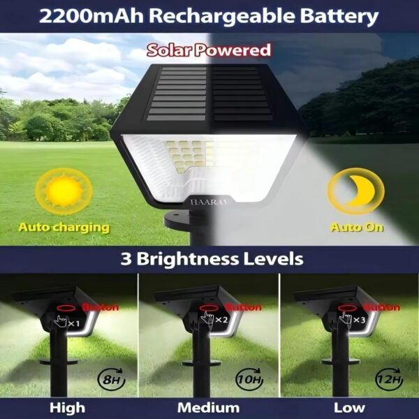 Solar Lights Outdoor - 4Pack 58LED Solar Spot Lights 4 Sided Lighting - Image 5