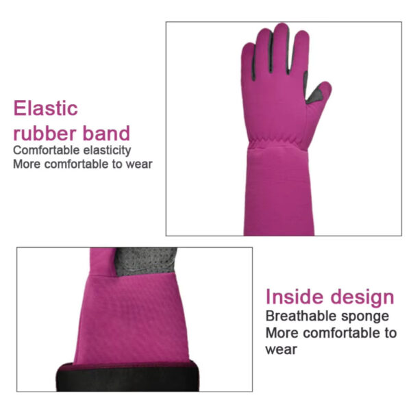 A Pair of Non-Slip Long Protective Durable Thickened Gloves Gardening Construction Gloves Long Chore Gloves - Image 4