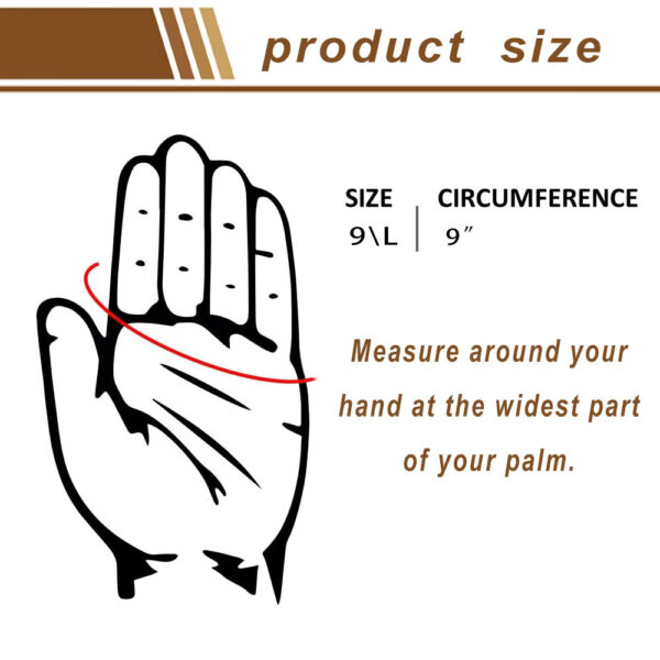 Safety Multi-Purpose Use Work Leather Gloves with Wear-resistant Air-permeable Lightweight Gardening Utility Leather Cuff Gloves - Image 5