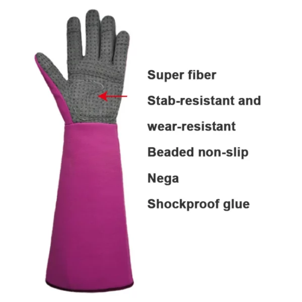A Pair of Non-Slip Long Protective Durable Thickened Gloves Gardening Construction Gloves Long Chore Gloves - Image 7