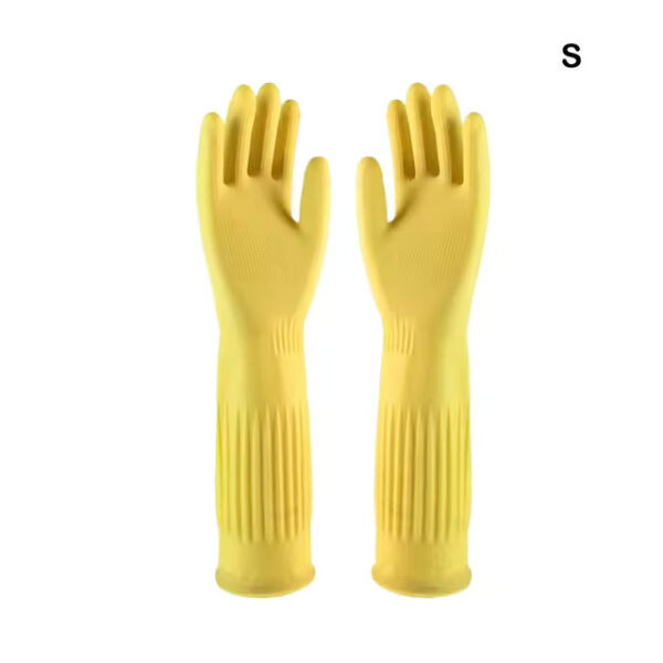 1 Pair Household Long Rubber Gloves Waterproof Cleaning Gardening Non-slip Reusable Washable Industrial Glove Hands Protection - Image 7