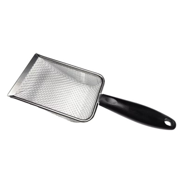 Stainless Steel Sand Metal Shovel Sifter Fine Mesh Terrarium Substrate Cleaner Corner Sifter Cleaner